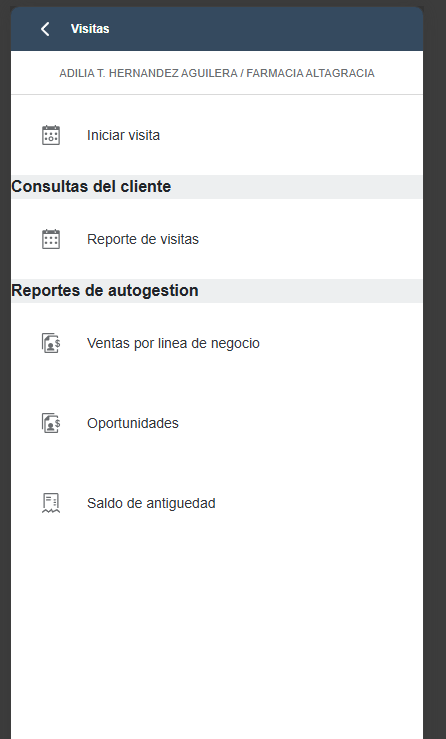 Iniciar visita