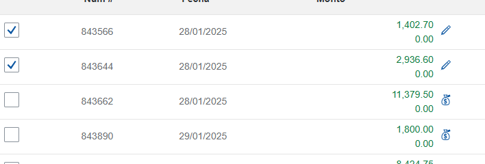 Lápiz para editar y bolsa para aplicar el disponible